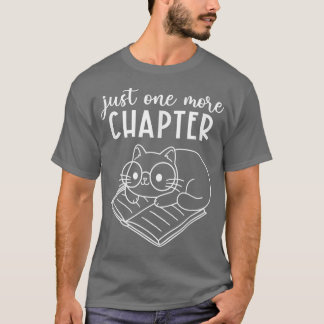 Nog maar één keer per hoofdstuk Cute Cat Reading B T-shirt
