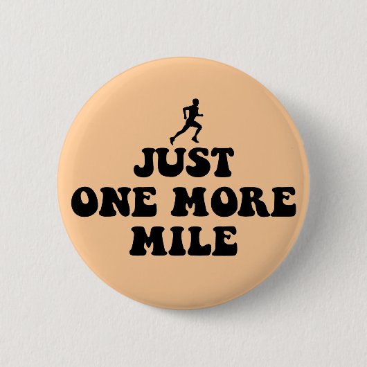 Nog maar één kilometer ronde button 5,7 cm (Voorkant)