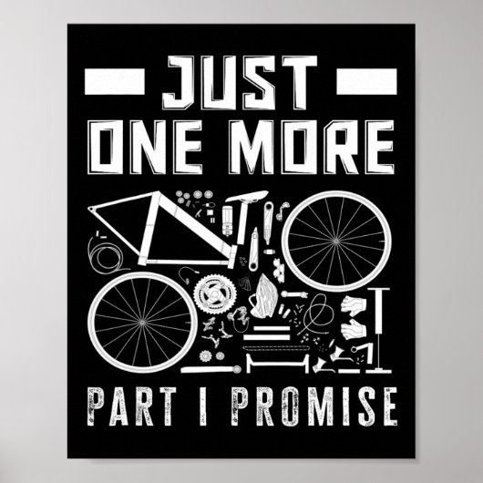 Nog maar één onderdeel, dat beloof ik, fietsliefhe poster (Voorkant)