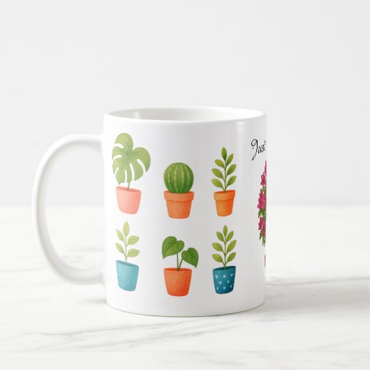 Nog maar één plantenbeker koffiemok (Links)