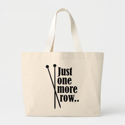 Nog maar één rij - grote tote bag (Voorkant)