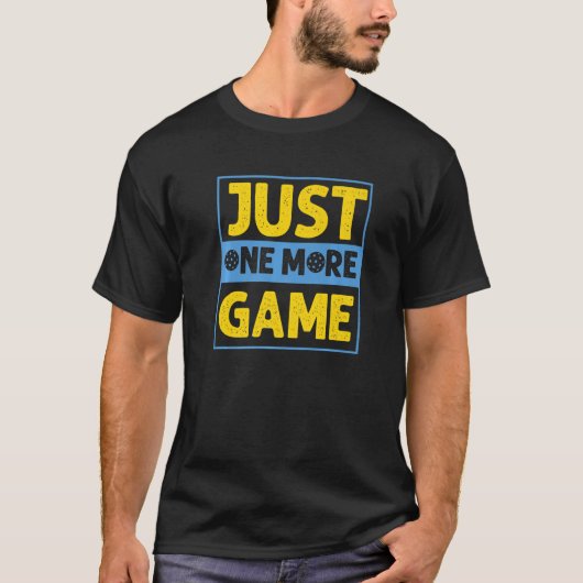 Nog maar één spel  Pickleball-paddle T-shirt (Voorkant)