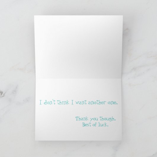 Nog maar net begonnen kaart (Binnen)