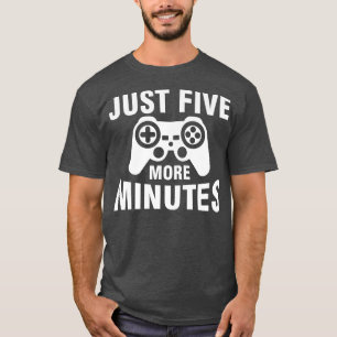 Nog maar vijf minuten grappige videospelletjes van t-shirt