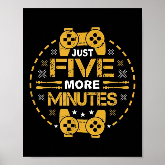Nog maar vijf minuten voor games poster (Voorkant)