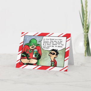 Nog-Man drink eierpunch Kerst Kaart