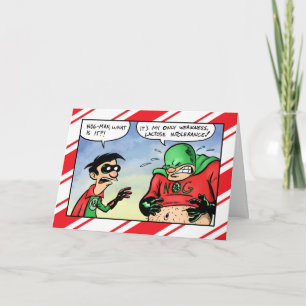 Nog Man lactose-intolerante kerst Feestdagen Kaart
