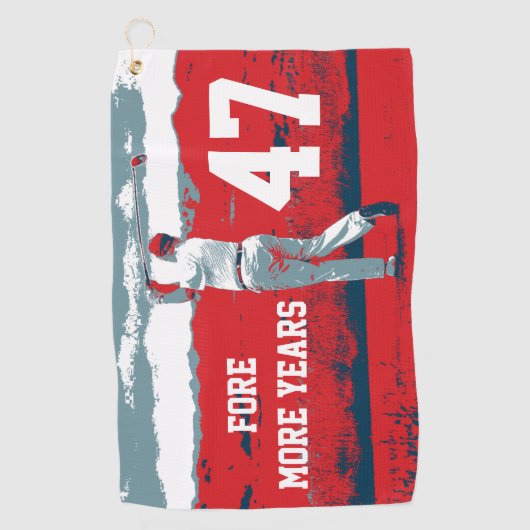 Nog meer jaren Donald Trump Golfhanddoek (Voorkant)