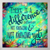 Nog niet bekend Inspirerende Quote-inspiratie Poster (Voorkant)