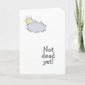 Nog niet dood! Grappige oncoloog dank u Kaart (Voorkant)