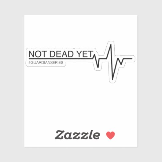 Nog niet dood sticker (Vel)