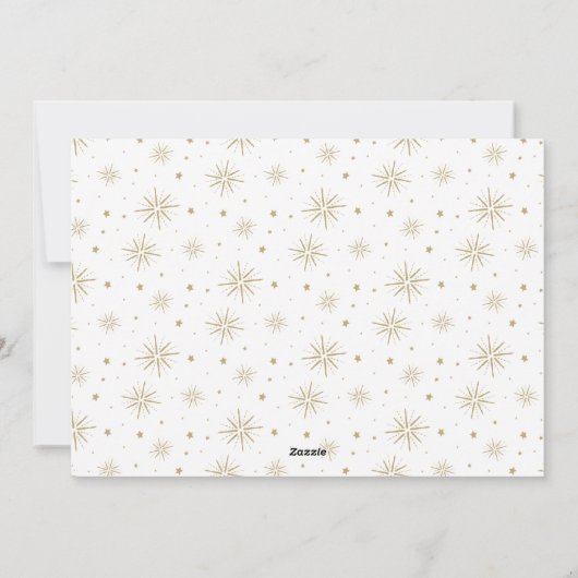 Nog niet in het nieuwjaar van de feestdag feestdagenkaart (Achterkant)