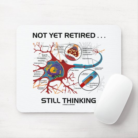 Nog niet in ruste ... Neuron-synapse nog steeds al Muismat (Met muis)