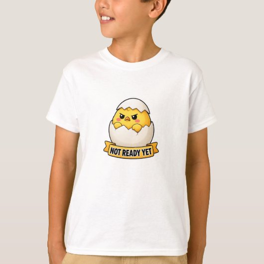 Nog Niet Klaar Grappige Kuiken Meme T-shirt (Voorkant)
