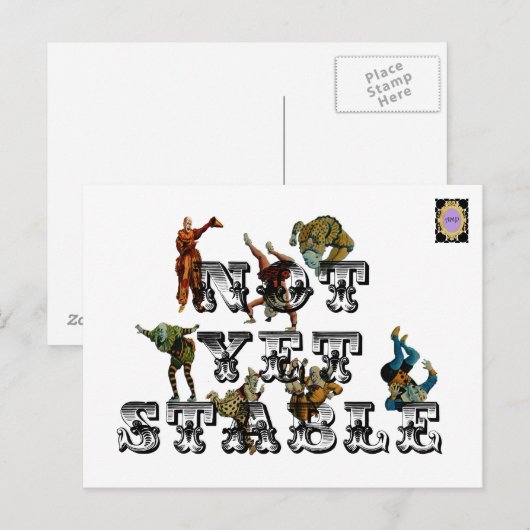 Nog niet stabiel briefkaart (Voorkant / Achterkant)