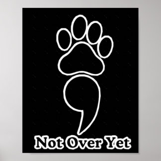 Nog niet voorbij Paw Print Sticker