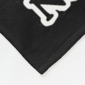 Nog niet voorbij Paw Print Sticker Fleece Deken (Hoek)