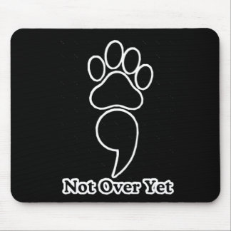 Nog niet voorbij Paw Print Sticker Muismat