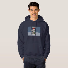 Nog niet vrolijk • Chagrijnige sneeuwman Grappige Hoodie
