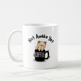 Nog niet wakker, koffieliefhebber  koffiemok