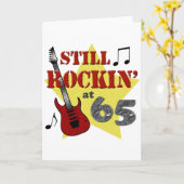Nog Rockin bij 65 Kaart (Gele Bloem)