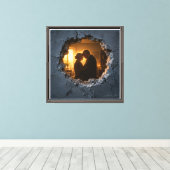 Nog Samen Canvas Afdruk (Insitu (Houten vloer))
