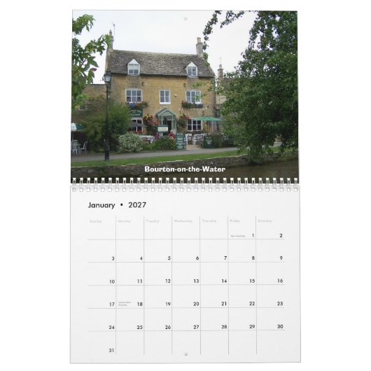 Nog Schilderachtig Engeland Kalender (Jan 2027)