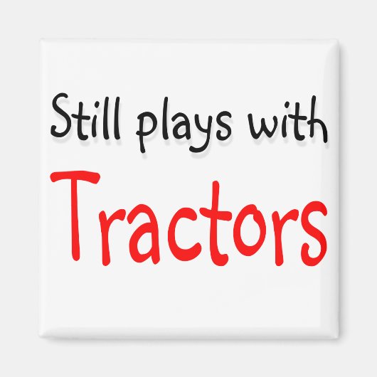 Nog speelt met Tractors Magneet (Voorkant)