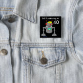 Nog steeds actief op 40 vierkante button 5,1 cm (In situ)