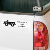 Nog steeds afgespeeld in modderpudels (4W/h) Bumpersticker (Op Truck)