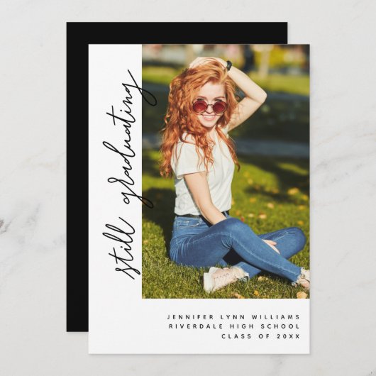 Nog steeds afstuderen 2021 Afstuderen Kaart (Voorkant / Achterkant)