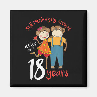 Nog steeds apen rond 18 jaar huwelijksjubileum magneet