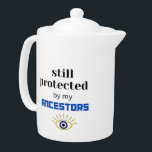 NOG STEEDS BESCHERMD DOOR MIJN ANCESTORS TEAPOT THEEPOT<br><div class="desc">NOG STEEDS BESCHERMD DOOR MIJN ANCESTORS TEAPOT</div>