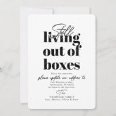 Nog steeds bezig met uitpakken Aankondiging verhui (Voorkant)