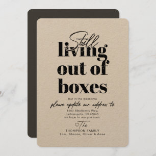 Nog steeds bezig met uitpakken Aankondiging verhui