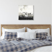 Nog steeds bijbelprijsopgave met Tulks Canvas Afdruk (Insitu (Slaapkamer))