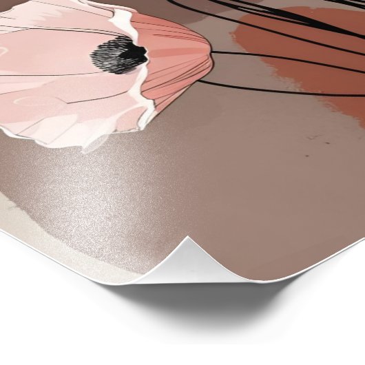 Nog steeds bloeien foto afdruk (Hoek)