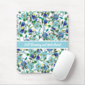 Nog steeds bloeiende en ongehinderde aanpasbare bl muismat (Met muis)