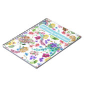 Nog steeds bloeiende en ongehinderde aanpasbare bl notitieboek (Linkerzijde)