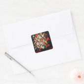 Nog steeds bloemen, 1610's vierkante sticker (Envelop)