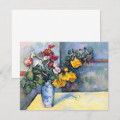 Nog steeds bloemen in een vaas van Paul Cezanne (Voorkant / Achterkant)