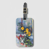 Nog steeds bloemen in een vaas van Paul Cezanne Bagagelabel (Voorkant (verticaal))