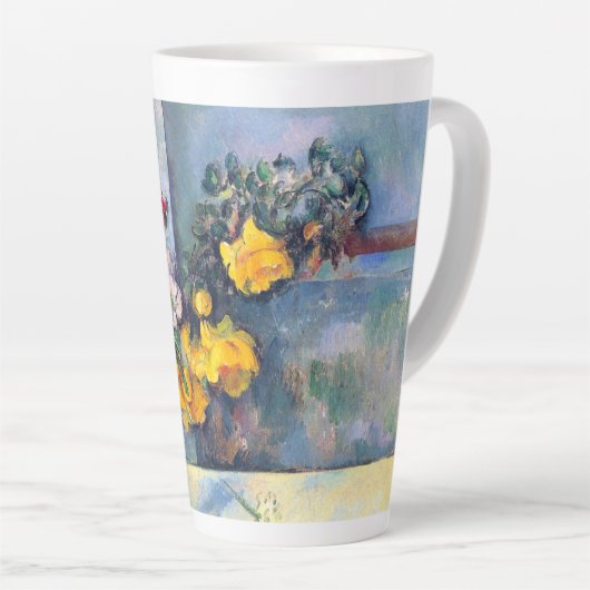 Nog steeds bloemen in een vaas van Paul Cezanne Latte Mok (Rechterhoek)