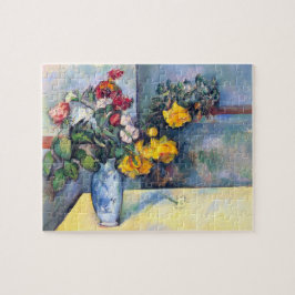 Nog steeds bloemen in een vaas van Paul Cezanne Legpuzzel