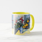 Nog steeds bloemen in een vaas van Paul Cezanne Mok (Voorkant rechts)