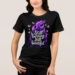Nog steeds brandend, nog steeds mooi – Veerkracht Tri-Blend Shirt