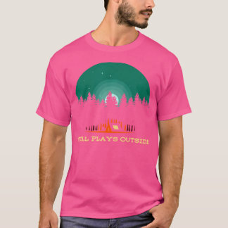 Nog steeds buiten Camping Summer Camper Tropical T-shirt