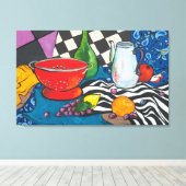 Nog steeds creatieve fruitwandkunst canvas afdruk (Insitu (Houten vloer))