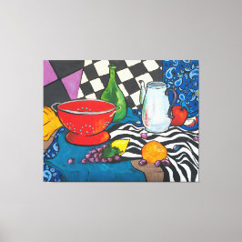 Nog steeds creatieve fruitwandkunst canvas afdruk