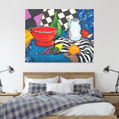 Nog steeds creatieve fruitwandkunst canvas afdruk (Insitu (Slaapkamer))